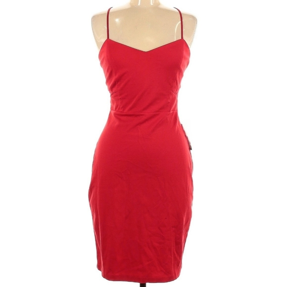 Express Dresses Express Sleeveless Red Cocktail Dress Size 6 Poshmark